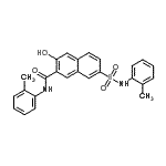 CAS 登录号：72999-33-8， 3-羟基-N-(2-甲基苯基)-7-[(2-甲基苯基)氨基磺酰基]-2-萘甲酰胺