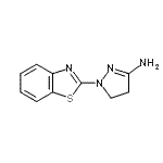 CAS 登录号：73031-62-6， 1-(1,3-苯并噻唑-2-基)-4,5-二氢-1H-吡唑-3-胺