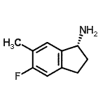 CAS 登录号：730980-45-7， (1R)-5-氟-6-甲基-1-茚满胺