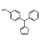 CAS 登录号：731-50-0， 4-[苯基(2-噻吩基)甲基]苯酚