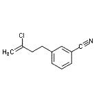结构式 CAS# 731772-70-6, 3-(3-氯-3-丁烯-1-基)苯甲腈
