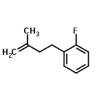 结构式 CAS# 731772-98-8, 1-氟-2-(3-甲基-3-丁烯-1-基)苯