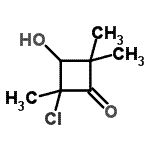 CAS 登录号：73199-38-9， 2-氯-3-羟基-2,4,4-三甲基环丁酮