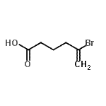 结构式 CAS# 732248-41-8, 5-溴-5-己烯酸