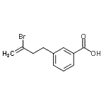 结构式 CAS# 732249-31-9, 3-(3-溴-3-丁烯-1-基)苯甲酸