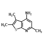 CAS 登录号：73227-71-1， 2,3,6-三甲基噻吩并[2,3-b]吡啶-4-胺