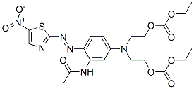 CAS 登录号：73275-66-8， 乙基5-[3-乙酰氨基-4-[(5-硝基噻唑-2-基)偶氮]苯基]-9-氧代-2,8,10-三氧杂-5-氮杂月桂酸酯