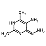 CAS 登录号：732925-33-6， (4E)-4-亚肼基-2,6-二甲基-1,4-二氢-5-嘧啶胺
