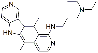 CAS 登录号:73323-33-8, N'-(6,11-二甲基-5H-吡啶并(3',4':4,5)吡咯并(2,3-g)异喹啉-10-基)-N,N-二乙基-1,3-丙烷二胺