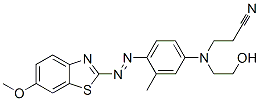 CAS#: 73384-74-4， 3-[(2-Hydroxyethyl)[4-[(6-Methoxybenzothiazol-2-Yl)Azo]-3-Methylphenyl]Amino]Propiononitrile