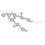 CAS 登录号：73398-50-2， 四钠2,2'-{(6-苯胺基-1,3,5-三嗪-2,4-二基)二[亚氨基(2-甲基-4,1-亚苯基)-2,1-二氮烯二基]}二{5-[(4-磺酸苯基)偶氮]苯磺酸酯}