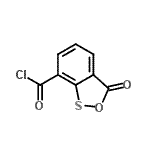CAS 登录号：73406-05-0， 3-氧代-3H-2,1-苯并氧硫杂环戊烯-7-甲酰氯