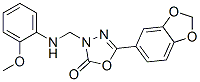 CAS 登录号：73484-48-7， 5-(1,3-苯并二氧戊环-5-基)-3-[[(2-甲氧基苯基)氨基]甲基]-1,3,4-恶二唑-2-酮