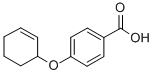 结构式 CAS# 7355-51-3, 4-(2-环己烯基氧基)苯甲酸
