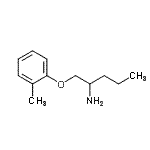 CAS 登录号：736076-79-2， 1-(2-甲基苯氧基)-2-戊胺