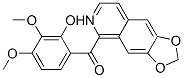 CAS 登录号：73609-04-8， [1,3]二氧杂环戊并[4,5-g]异喹啉-5-基-(2-羟基-3,4-二甲氧基苯基)甲酮