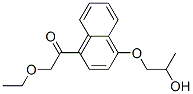 CAS 登录号：73622-71-6， 2-乙氧基-1-[4-(2-羟基丙氧基)萘-1-基]乙酮