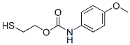 CAS 登录号：73623-20-8， N-(4-甲氧基苯基)氨基甲酸2-巯基乙基酯