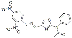 CAS 登录号：73623-39-9， N-[4-[(E)-[(2,4-二硝基苯基)亚肼基]甲基]-1,3-噻唑-2-基]-N-苯基乙酰胺