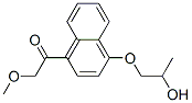 CAS 登录号：73637-18-0， 1-[4-(2-羟基丙氧基)萘-1-基]-2-甲氧基乙酮