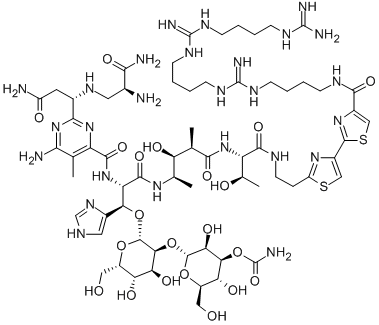 CAS#: 73666-80-5， N1-(20-Amino-6,13,20-Triimino-5,7,12,14,19-Pentaazaeicos-1-Yl)-Bleomycinamide