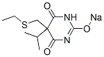 CAS 登录号：73681-05-7， 5-(乙基巯基甲基)-5-丙-2-基嘧啶-3H-2,4,6-三酮钠