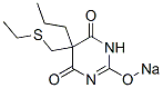 CAS 登录号：73681-07-9， 5-(乙基巯基甲基)-5-丙基嘧啶-3H-2,4,6-三酮钠