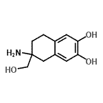 CAS 登录号：736879-20-2， 6-氨基-6-(羟基甲基)-5,6,7,8-四氢-2,3-萘二酚