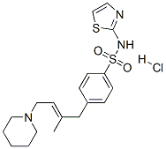 CAS 登录号：73688-97-8， 4-[(E)-2-甲基-4-哌啶-1-基丁-2-烯基]-N-(1,3-噻唑-2-基)苯磺酰胺盐酸盐