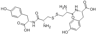 CAS 登录号：7369-94-0， N-(2-氨基-3-((2-氨基-3-((1-羧基-2-(4-羟基苯基)乙基)氨基)-3-氧代丙基)二硫代)丙酰)-4-羟基苯丙氨酸