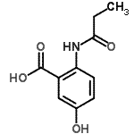 CAS 登录号：736939-77-8， 5-羟基-2-(丙酰基氨基)苯甲酸