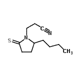 CAS 登录号：73696-56-7， 3-(2-丁基-5-硫代-1-吡咯烷基)丙腈