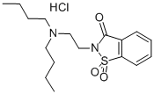 CAS 登录号：73698-50-7， 2-[2-(二丁基氨基)乙基]-1,1-二氧代-1,2-苯并噻唑-3-酮盐酸盐