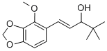 CAS 登录号:73771-58-1, (E)-1-(4-甲氧基-1,3-苯并二氧戊环-5-基)-4,4-二甲基戊-1-烯-3-醇