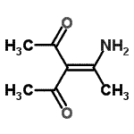 CAS 登录号：73845-28-0， 3-(1-氨基亚乙基)-2,4-戊烷二酮