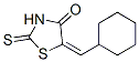 CAS 登录号：73855-57-9， (5E)-5-(环己基甲基亚基)-2-巯基-1,3-噻唑烷-4-酮