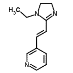 CAS 登录号：738575-24-1， 3-[(E)-2-(1-乙基-4,5-二氢-1H-咪唑-2-基)乙烯基]吡啶