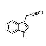 CAS 登录号：7394-63-0， 3-(2-丙炔-1-基)-1H-吲哚