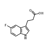 CAS 登录号：7394-78-7， 3-(5-氟-1H-吲哚-3-基)丙酸