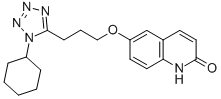 CAS 登录号：73963-46-9， 6-[3-(1-环己基-1H-四唑-5-基)丙氧基]-2(1H)-喹啉酮