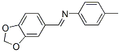 CAS 登录号：7402-58-6， N-(苯并[1,3]二氧杂环戊烯-5-基亚甲基)-对甲苯基-胺
