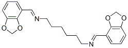 CAS 登录号：74038-52-1， 1-(1,3-苯并二氧戊环-4-基)-N-[6-(1,3-苯并二氧戊环-4-基亚甲基氨基)己基]甲亚胺