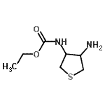 CAS 登录号：740738-23-2， 乙基(4-氨基四氢-3-噻吩基)氨基甲酸酯