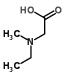 结构式 CAS# 740792-70-5, N-乙基-N-甲基甘氨酸