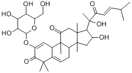 CAS 登录号：74080-86-7， (8S,9R,10R,13R,14S,16R,17R)-16-羟基-17-[(E,2R)-2-羟基-6-甲基-3-氧代庚-4-烯-2-基]-4,4,9,13,14-五甲基-2-[(2S,3R,4S,5S,6R)-3,4,5-三羟基-6-(羟基甲基)四氢吡喃-2-基]氧基-8,10,12,15,16,17-六氢-7H-环戊并[a]菲-3,11-二酮