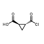 CAS 登录号：74177-20-1， (1R,2R)-2-(氯甲酰基)环丙烷羧酸