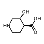 CAS 登录号：742014-65-9， (3R,4S)-3-羟基-4-哌啶羧酸