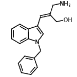 CAS 登录号：742651-29-2， (2Z)-2-(氨基甲基)-3-(1-苄基-1H-吲哚-3-基)-2-丙烯-1-醇