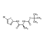 CAS#: 742700-34-1， 2-Methyl-2-propanyl {(2S)-1-[(5-bromo-1,3-thiazol-2-yl)amino]-1-oxo-2-propanyl}carbamate