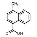 CAS 登录号：74316-52-2， 8-甲基-5-喹啉羧酸